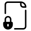 Locked document icon